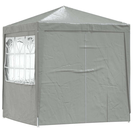 Party Tent 200 x 200 x 240 cm Lysegrå PE og stål