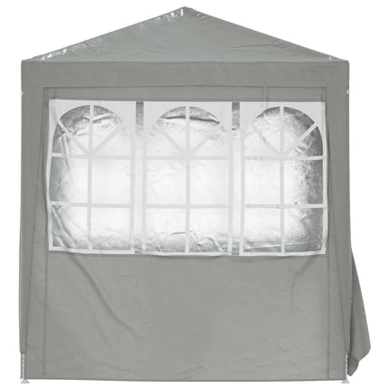 Party Tent 200 x 200 x 240 cm Lysegrå PE og stål