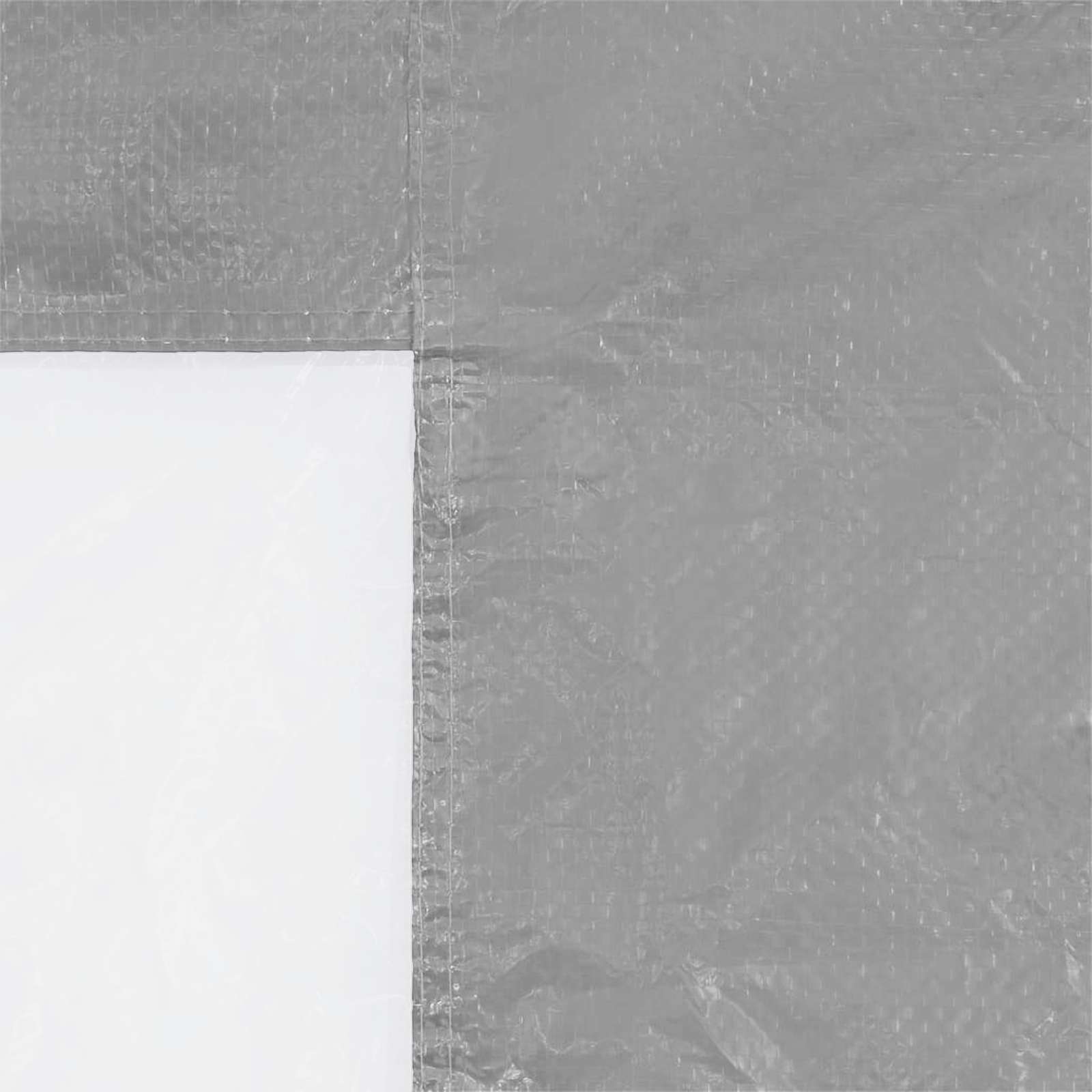 Festasidevæg 2 pcs 300 x 195 cm Lysegrå PE og stål