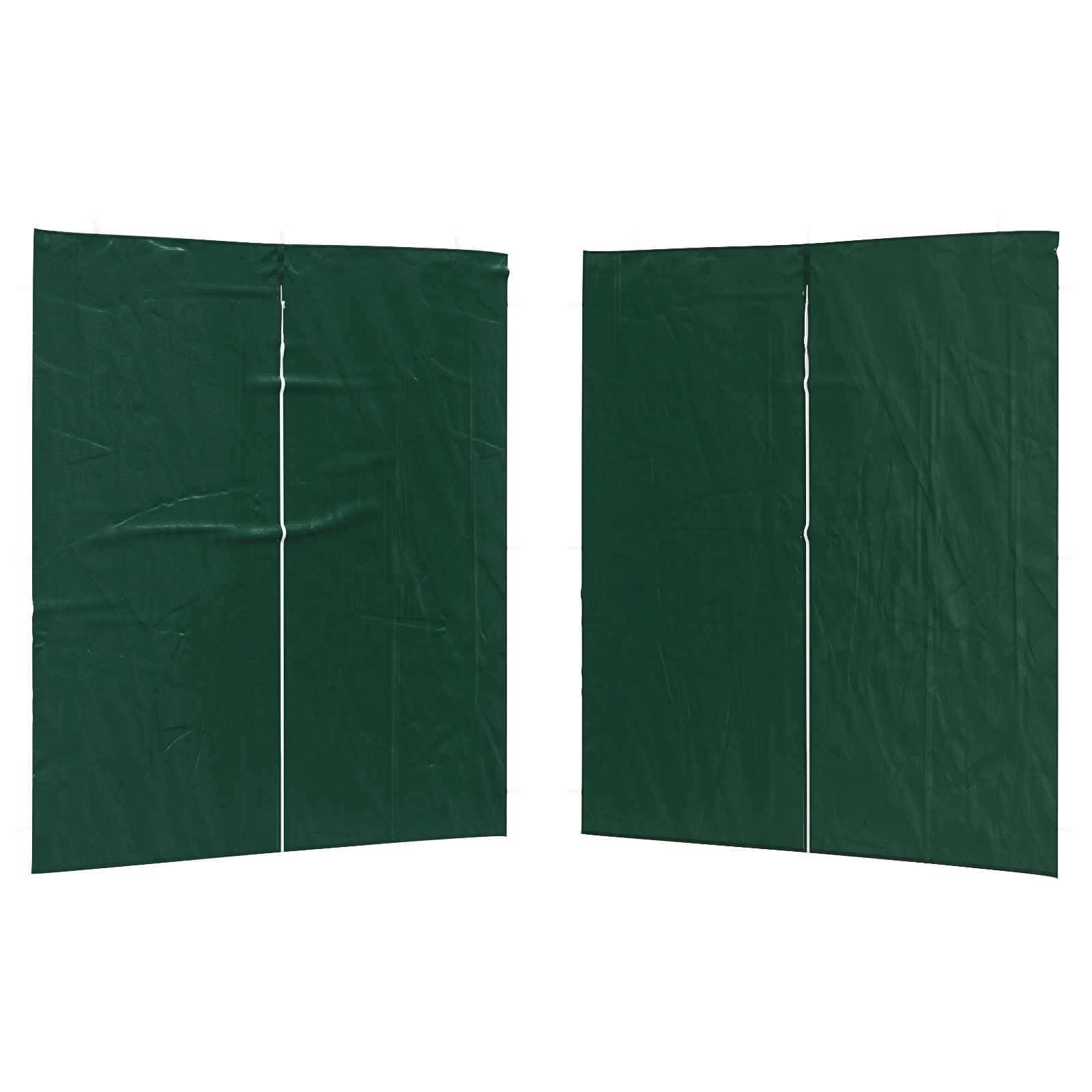 vidaXL Festasidevæg - Sæt med 2 stk - Grøn - 200x195 cm