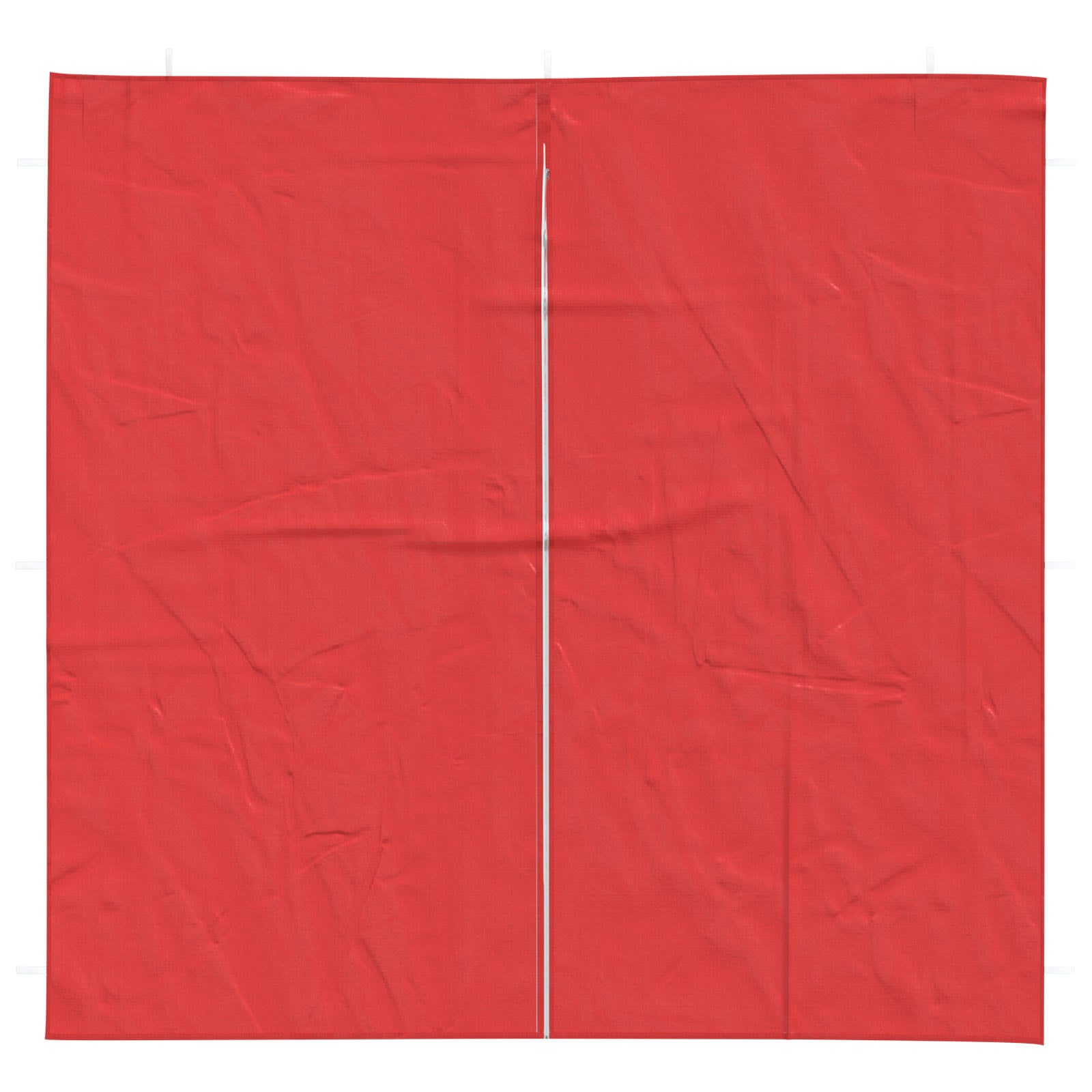 Festasidevæg 2 pcs Rød 200 x 195 cm PE og stål