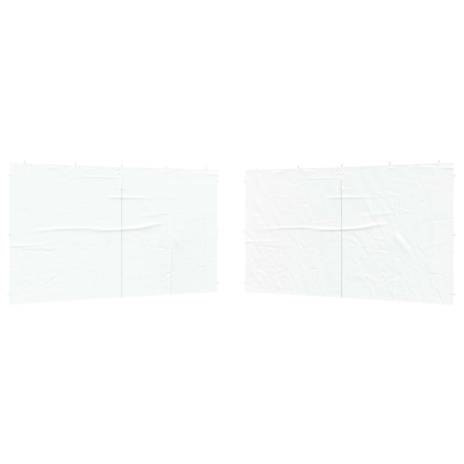 vidaXL Festasidevæg - Sidevæg til Festtelt - Hvid - 400 x 195 cm