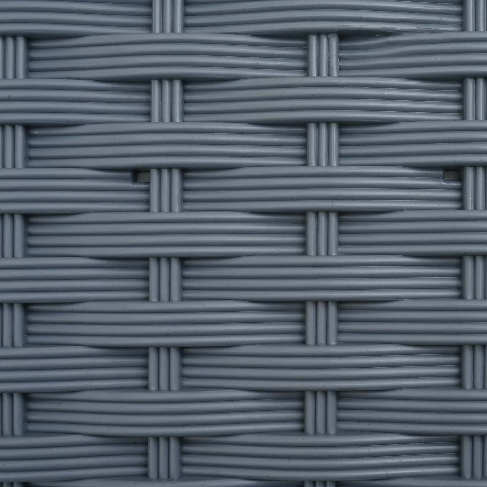 Hævet Bed med Trellis og Tag Lysegrå 163 x 40 x 126 cm PP