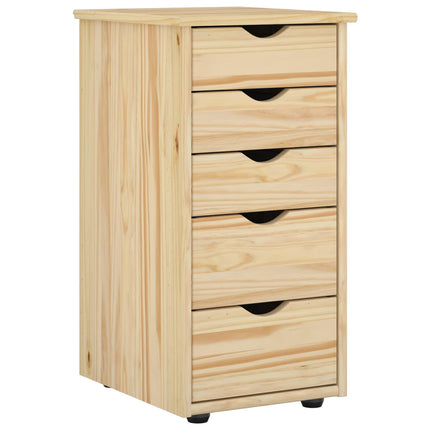 Kabinet 34 x 39 x 61,5 cm Massivt fyrretræ Brun
