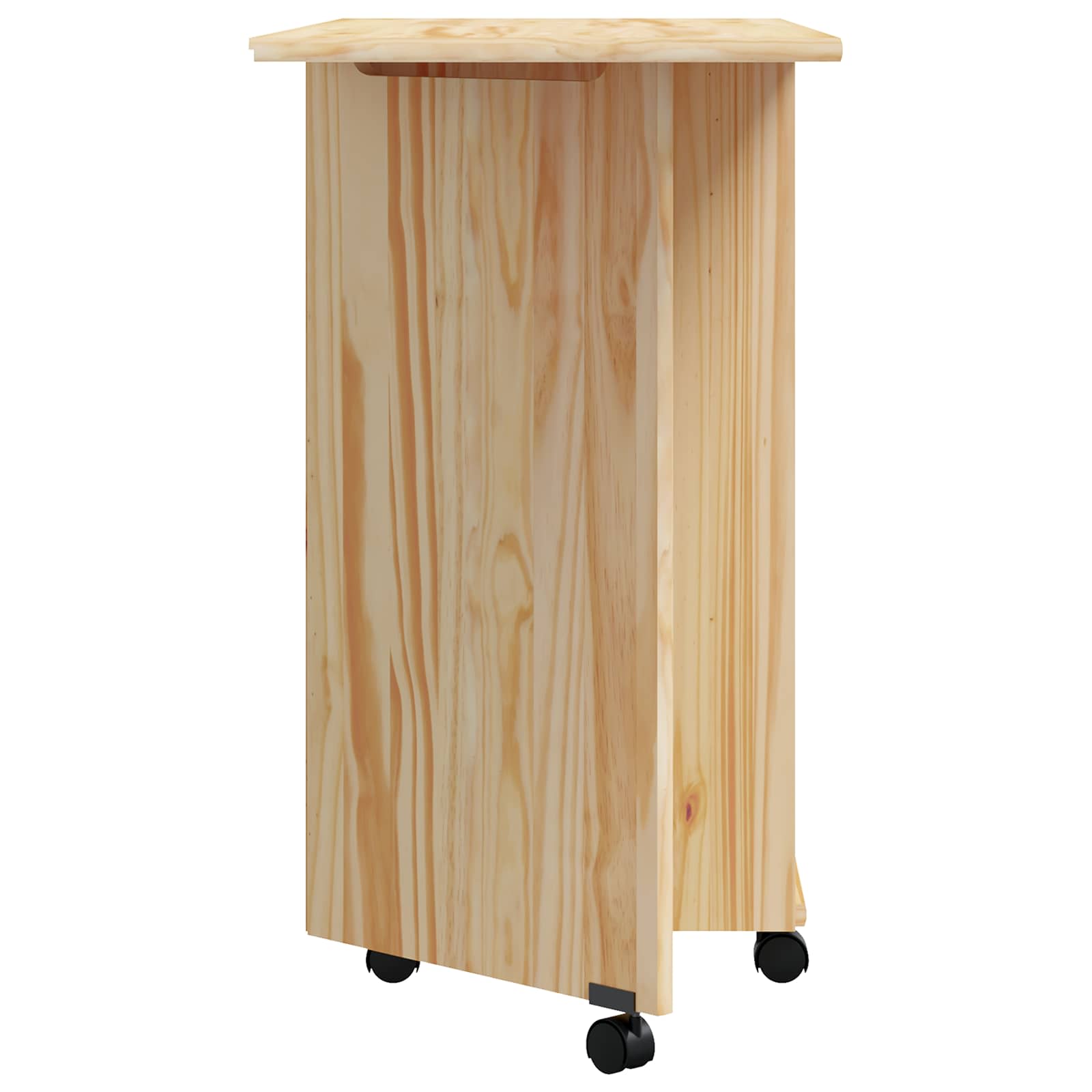 Rulleskab med skrivebord MOSS Klar lak 105,5 x 39 x 74,5 cm
