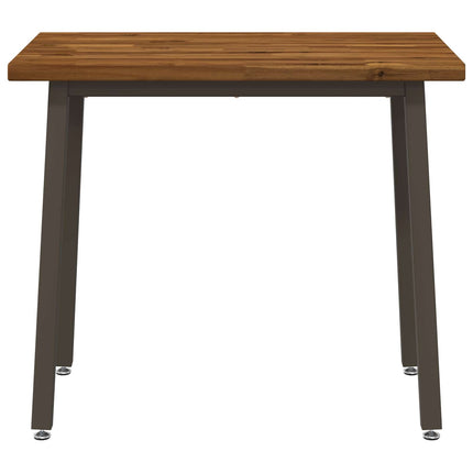 110 x 55 x 75 cm Massivt Akacietræ Naturlig og Kaffe