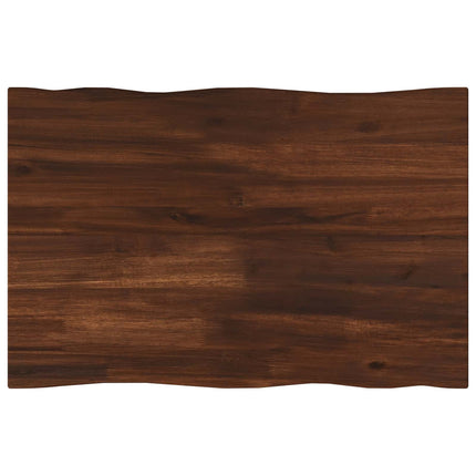 Rektangulært Bordplade 90 x 50 x 3,5 cm Rektangulær Mørk Brun