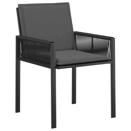 Have Spisebordssæt 13 stk. Sort polyrattan