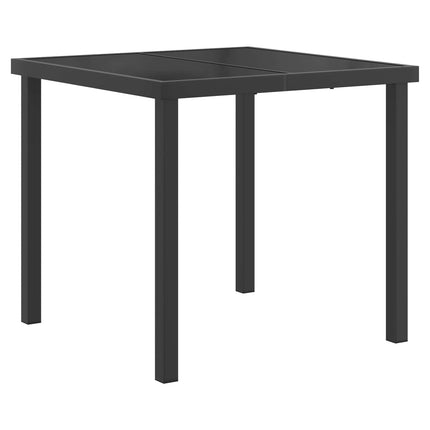 Have møbel sæt 5 pcs Sort og Anthracit 80 x 80 x 73 cm
