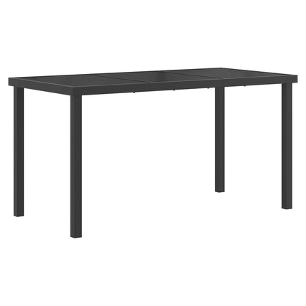 Have møbel sæt 5 pcs Sort og Anthracit 140 x 70 x 73 cm