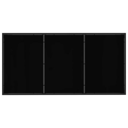 Have møbel sæt 7 pcs Sort og Anthracit 160 x 80 x 73 cm