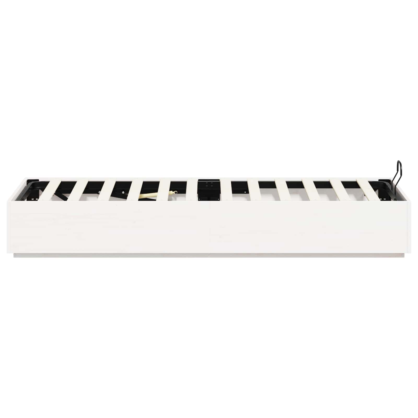 Ottoman Sengestel Hvid 90 x 200 cm Massivt fyrretræ