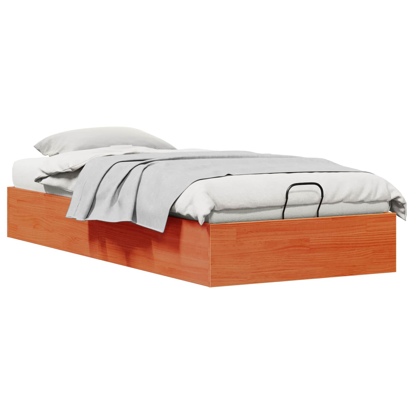 Otmansengestel med opbevaring VoksBrun 90 x 190 cm