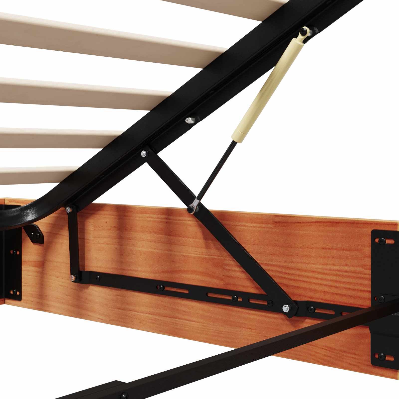 Otmansengestel med opbevaring VoksBrun 140 x 190 cm