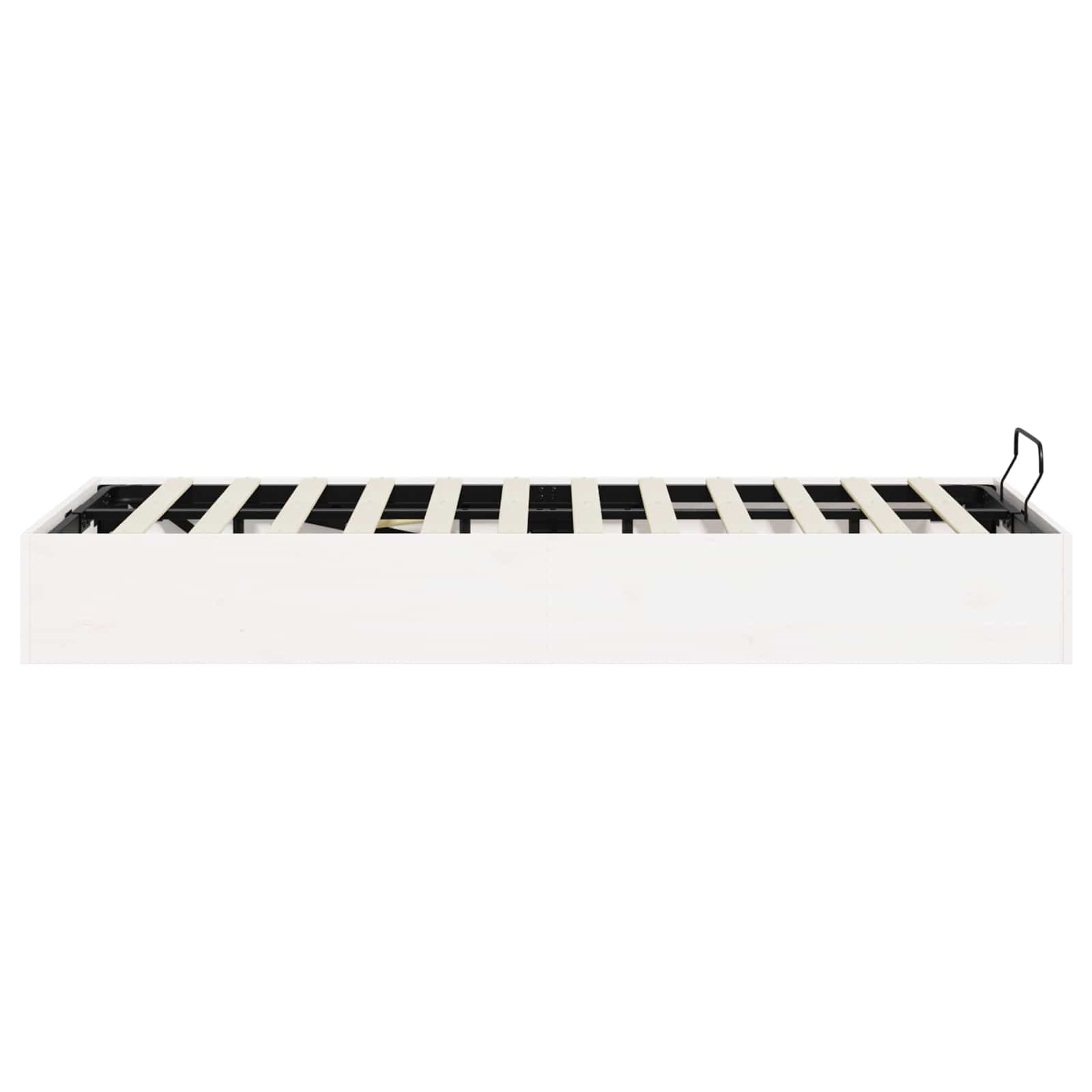 Otmansengestel med opbevaring Hvid 150 x 200 cm