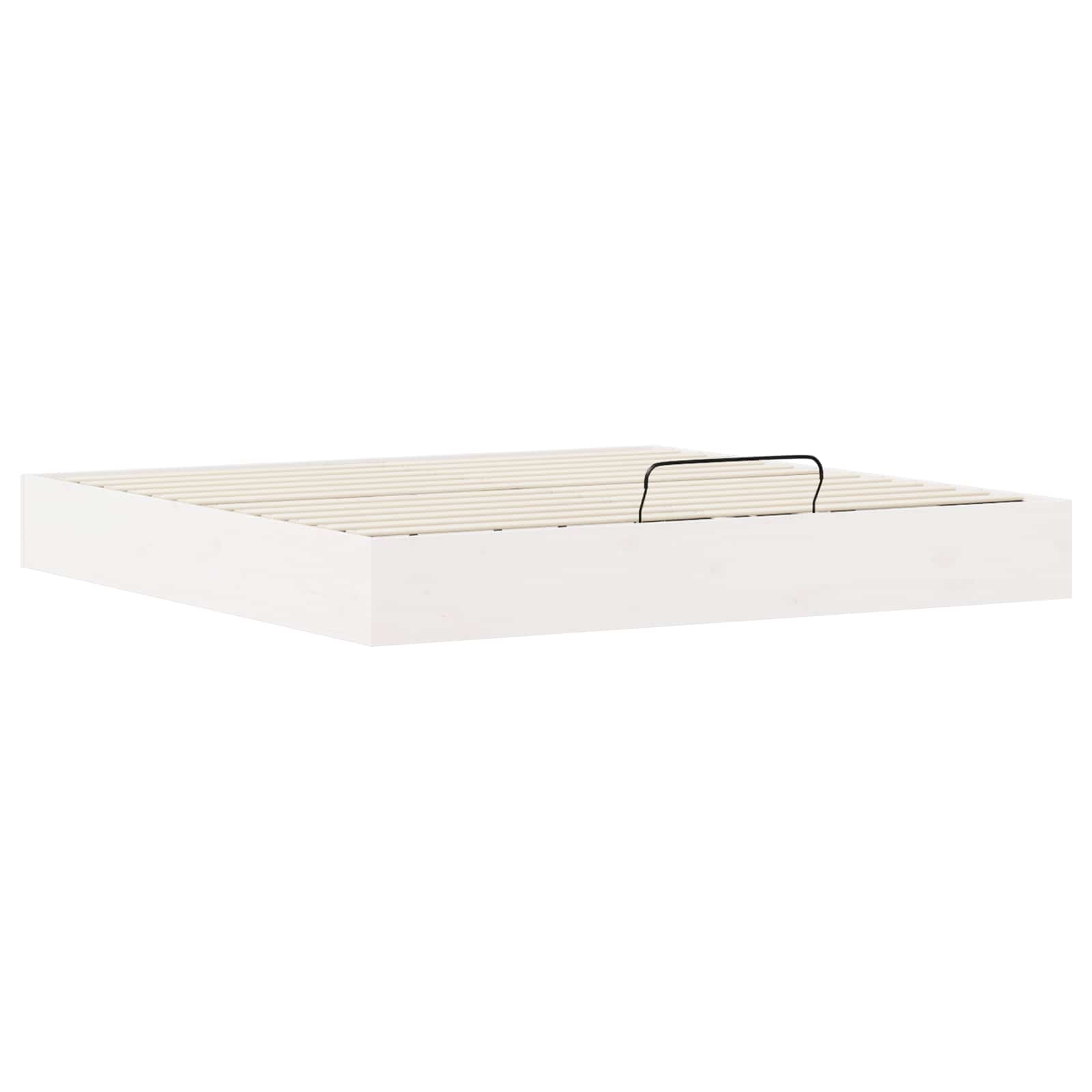 Otmansengestel med opbevaring Hvid 180 x 200 cm