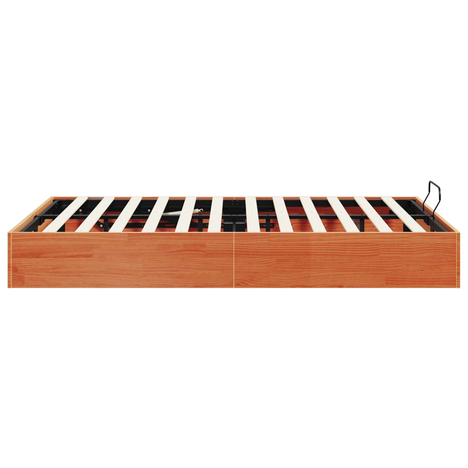 Otmansengestel med opbevaring Voksbrun 180 x 200 cm