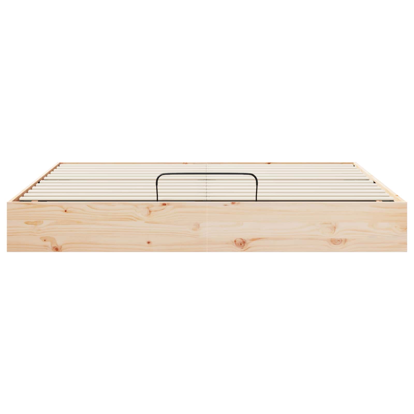 Otmansengestel med opbevaring Naturfarvet 200 x 200 cm