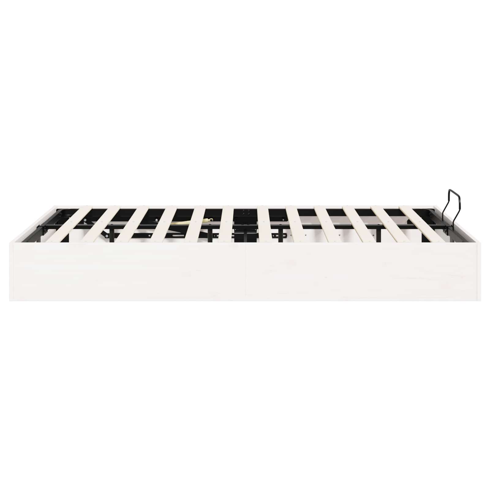Otmansengestel med opbevaring Hvid 200 x 200 cm