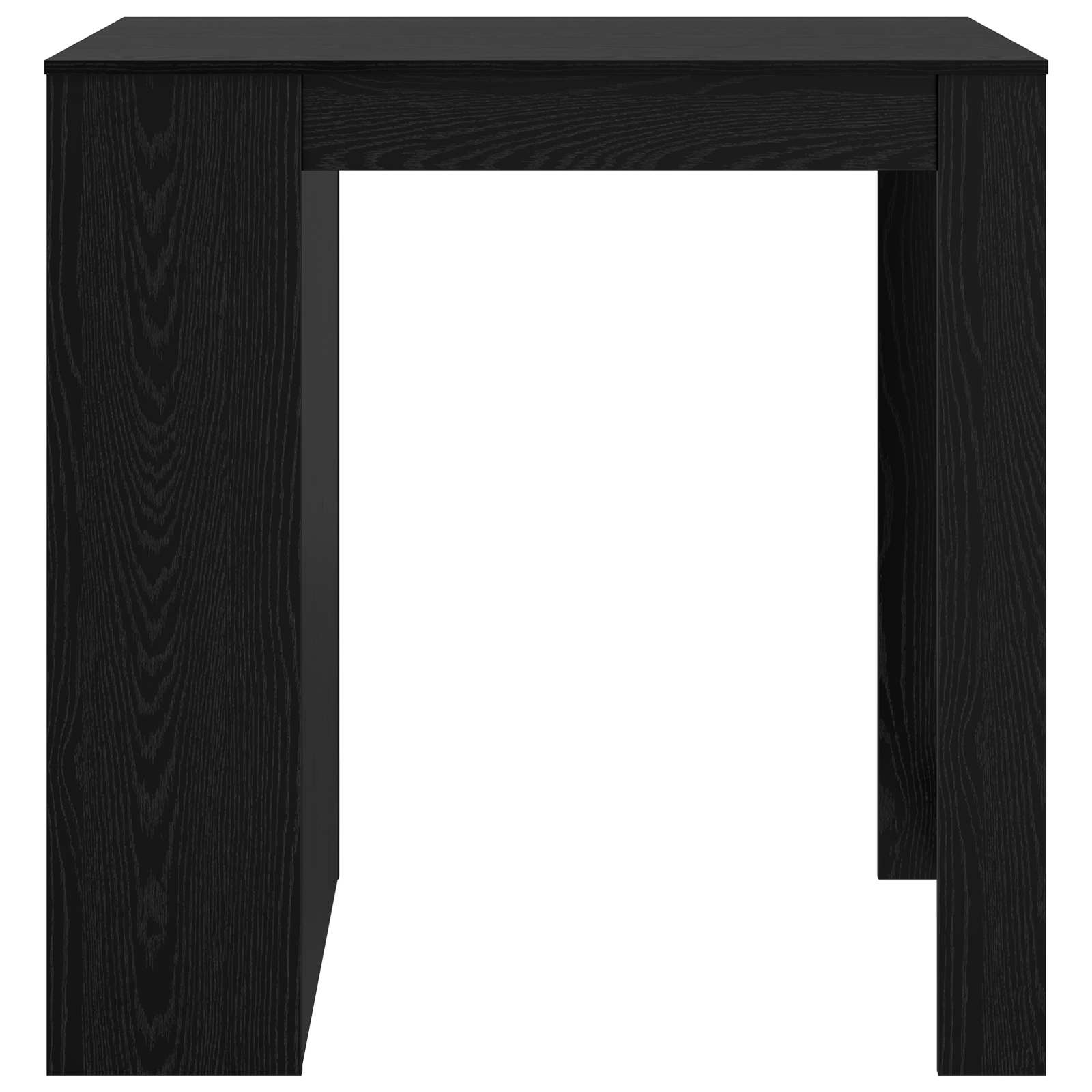 Barbord med skuffe Sort eg 102 x 70 x 103,5 cm Konstrueret træ