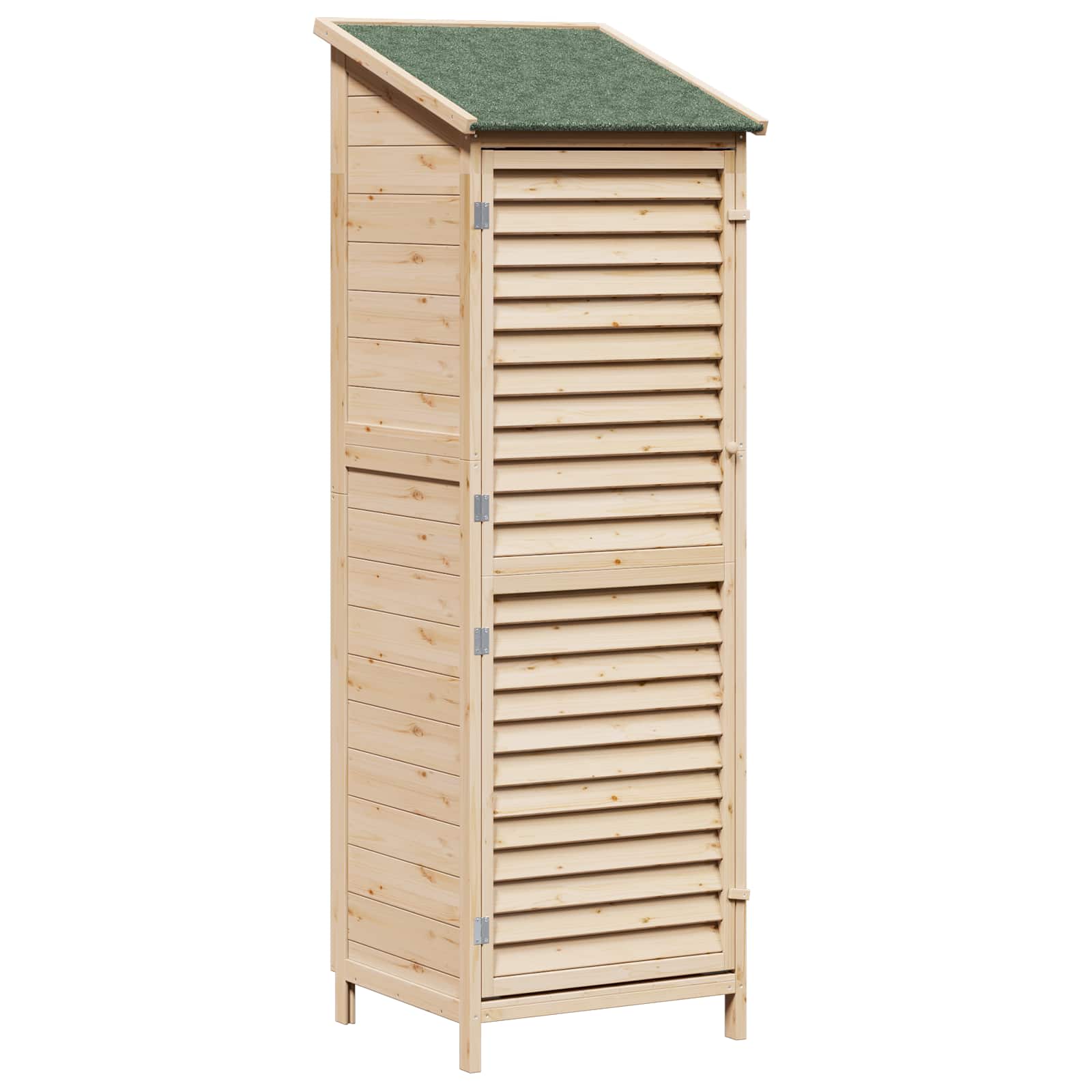 Have Skur Naturfarvet 59 x 56 x 176 cm Massivt Fyrretræ
