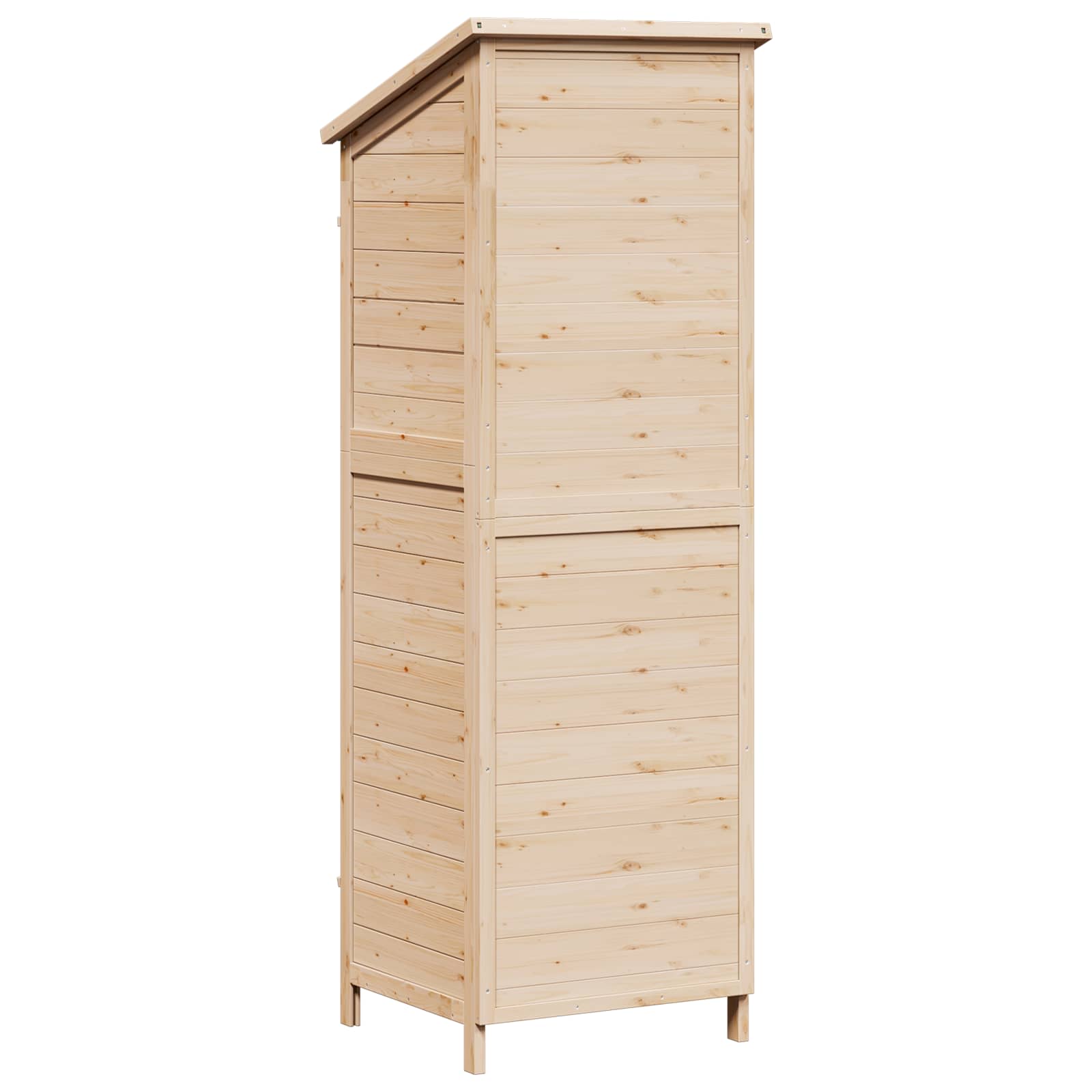 Have Skur Naturfarvet 59 x 56 x 176 cm Massivt Fyrretræ