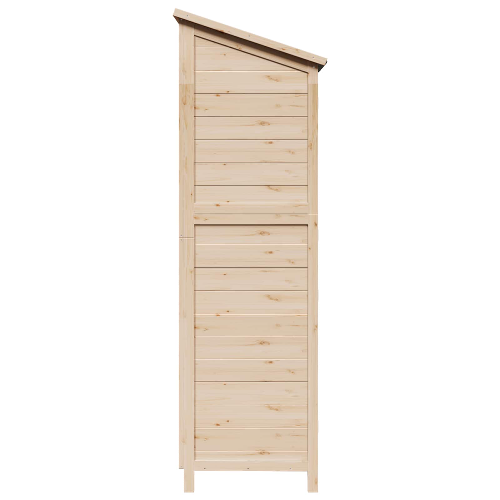 Have Skur Naturfarvet 59 x 56 x 176 cm Massivt Fyrretræ