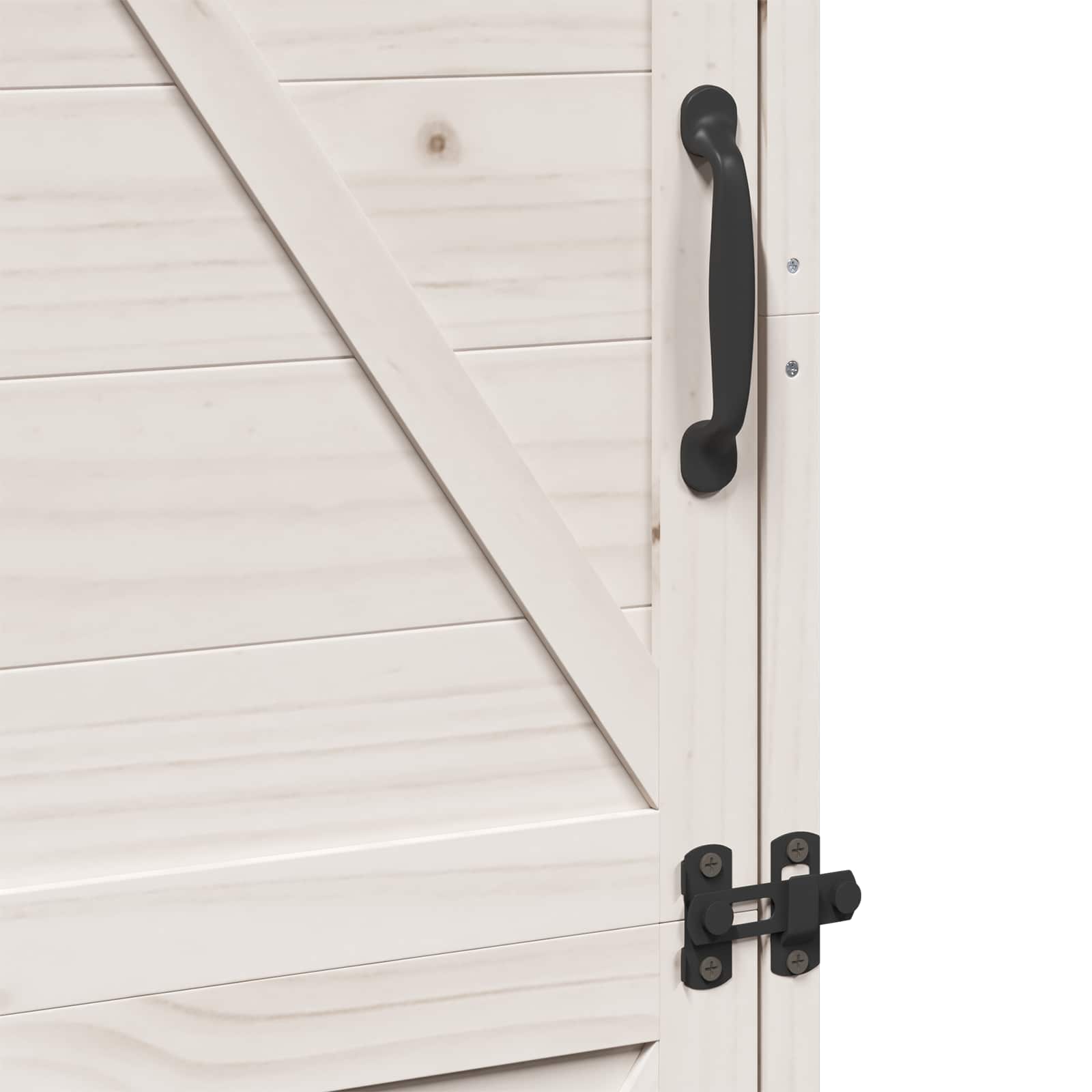 Have Skur med tag Hvid 59,5 x 56 x 176,5 cm Massivt Fyrretræ