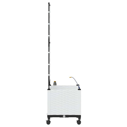 Havekrukke med vanding og hjul Hvid 40 x 40 x 148 cm PP
