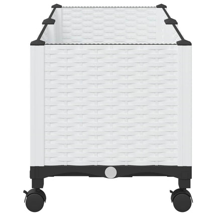 Havekrukke med hjul Hvid 80 x 40 x 48 cm PP