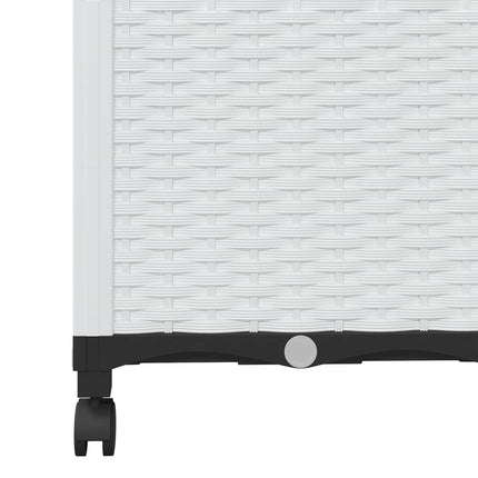 Haveplantekasse med espalier og hjul Hvid 80 x 40 x 146 cm PP
