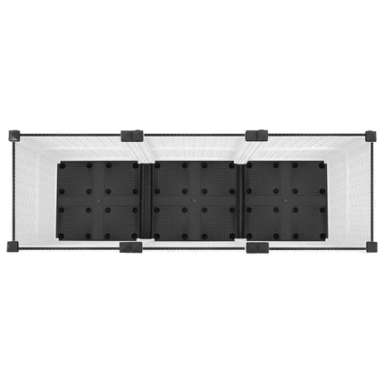 Havekrukke med hjul Hvid 120 x 40 x 48 cm PP