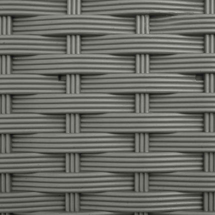Hævet Bed med Trellis og Tag Lysegrå 169 x 40 x 129 cm PP