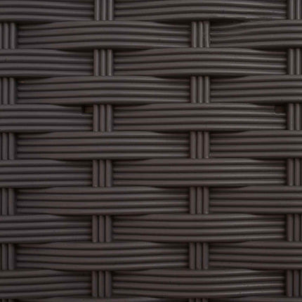 Hævet Bed med Trellis og Tag Brun 164 x 40 x 144 cm PP
