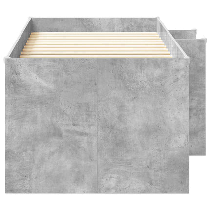 Børns høje sengestel Betongrå 80 x 200 cm Konstrueret træ