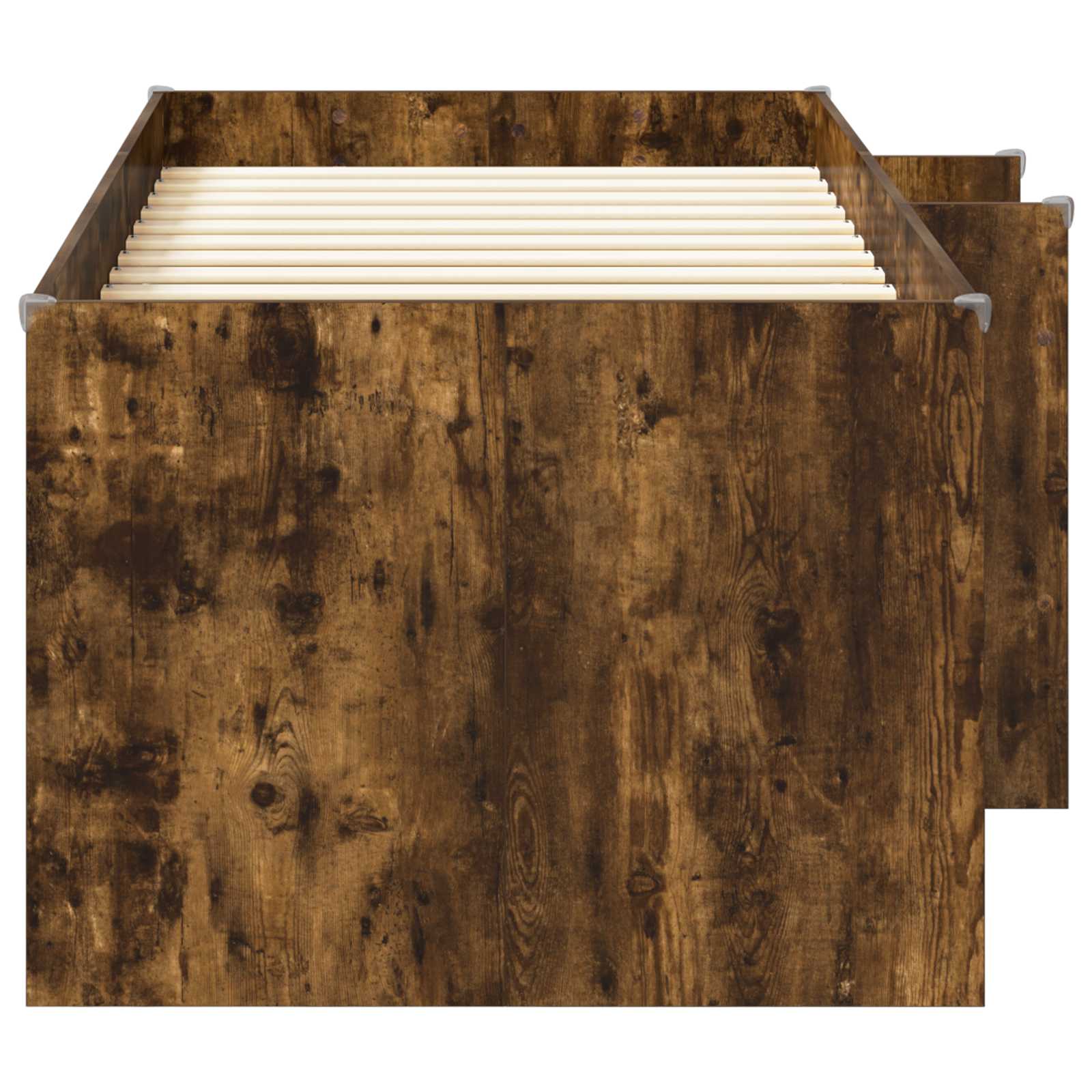 Børns høje sengestel 2 pcs Røget eg 203 x 101,1 x 68,5 cm