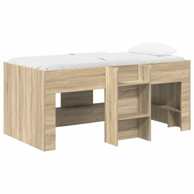 Børns høje sengestel 2 pcs Sonoma-eg 163 x 101,1 x 68,5 cm
