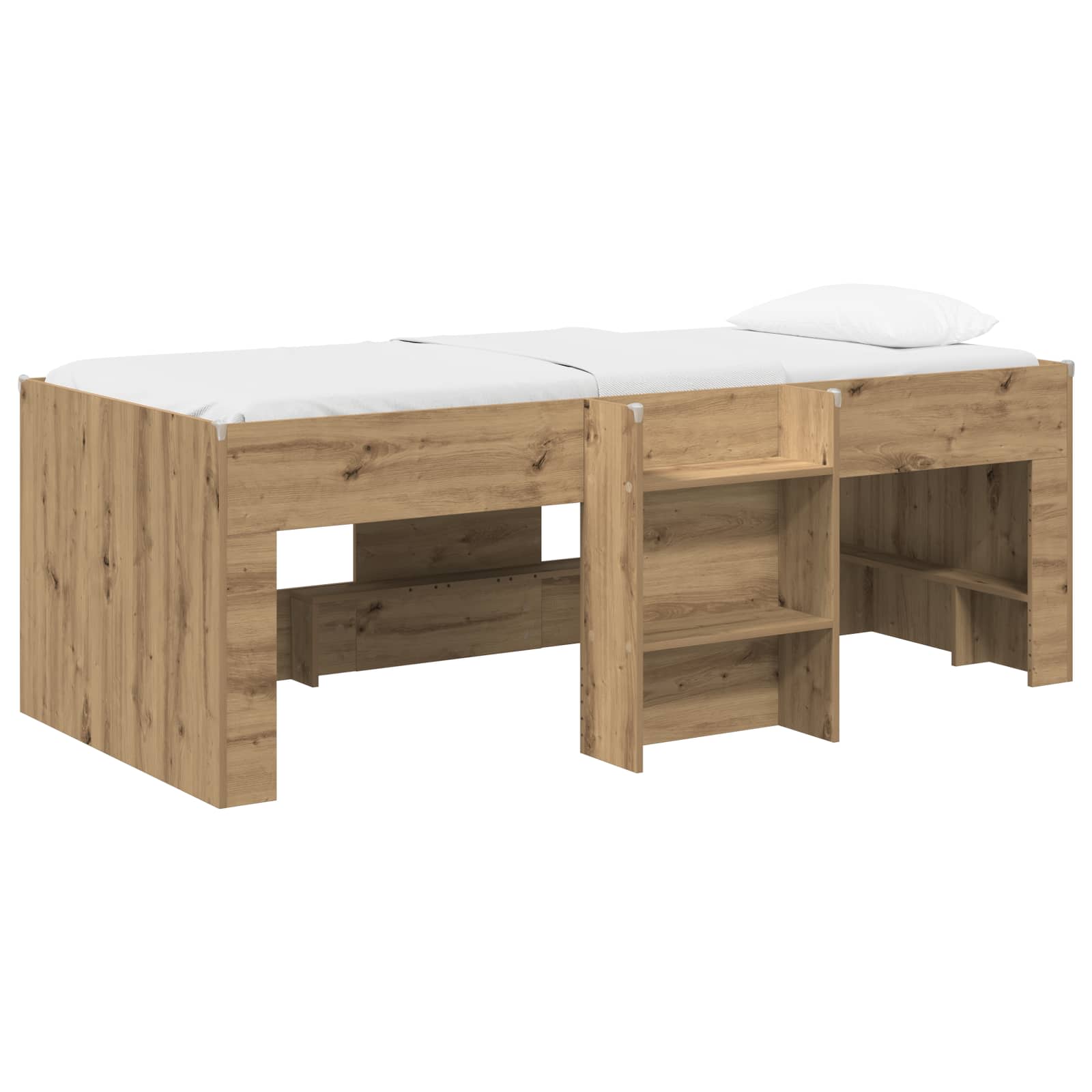 Børns høje sengestel 2 pcs Artisan-eg 90 x 190 cm
