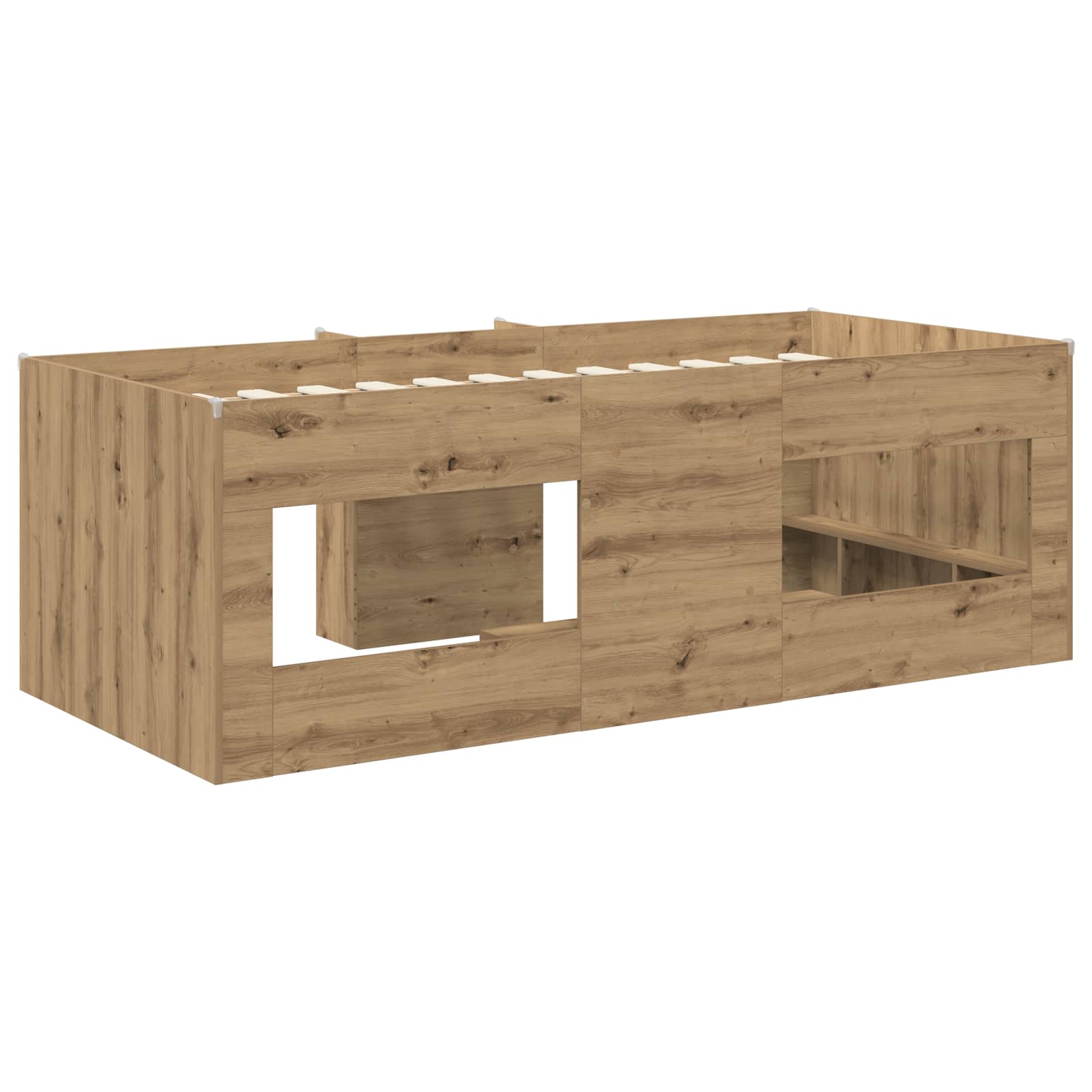 Børns høje sengestel 2 pcs Artisan-eg 90 x 190 cm
