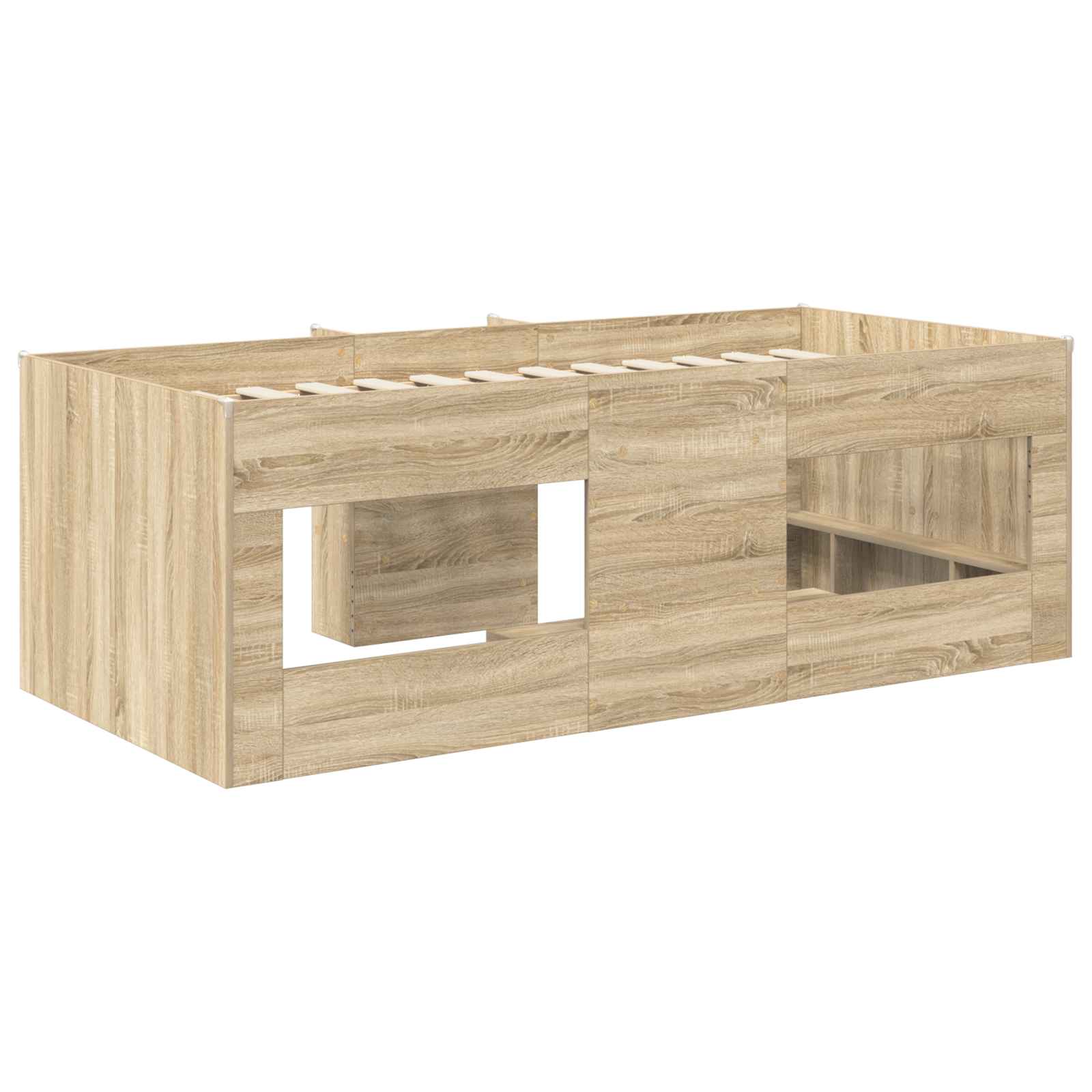 Børns høje sengestel 2 pcs Sonoma-eg 193 x 96,1 x 68,5 cm
