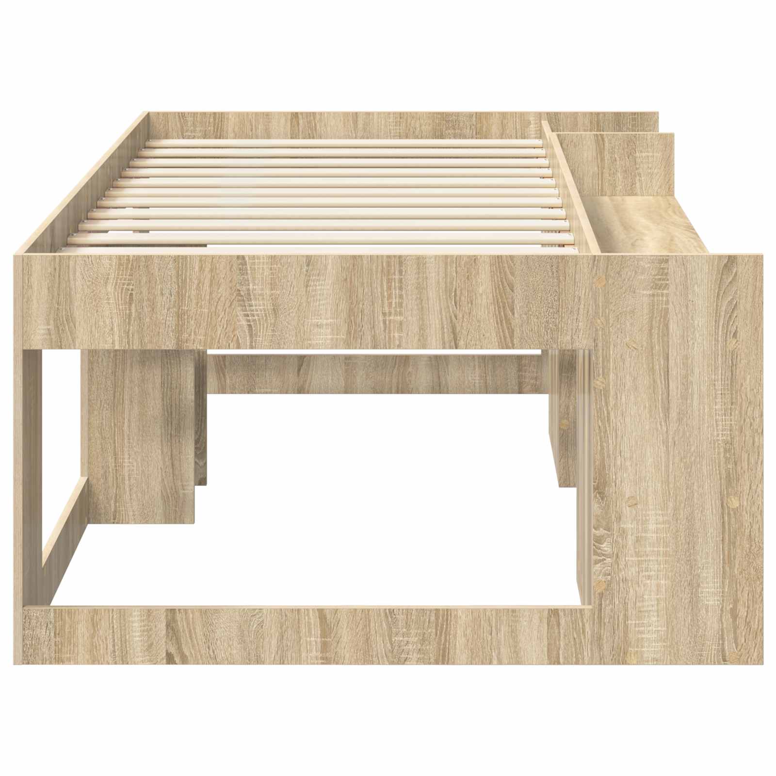 Børneseng med opbevaring Sonoma-eg 80 x 200 cm Konstrueret træ
