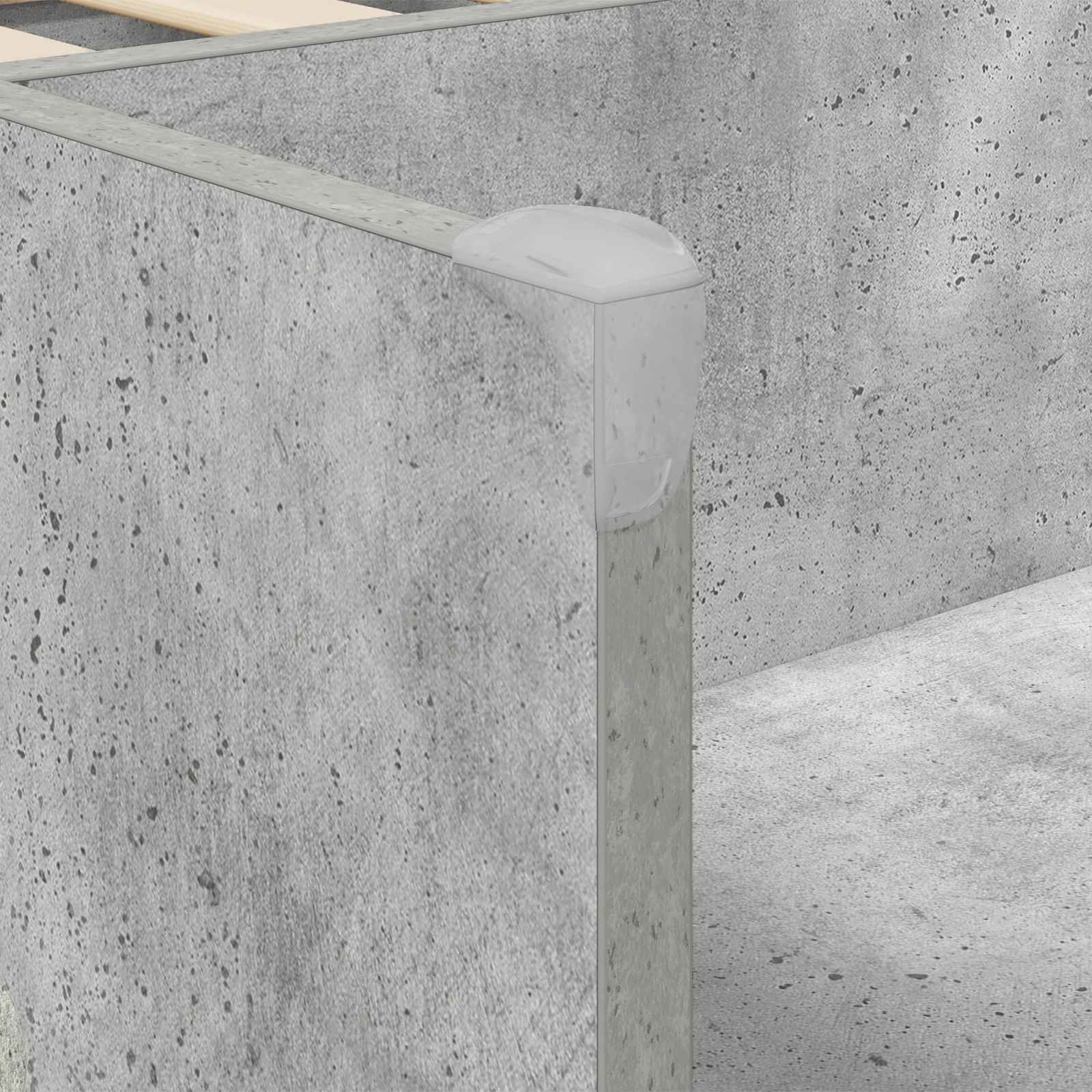 Børneseng med opbevaring Betongrå 90 x 200 cm Konstrueret træ