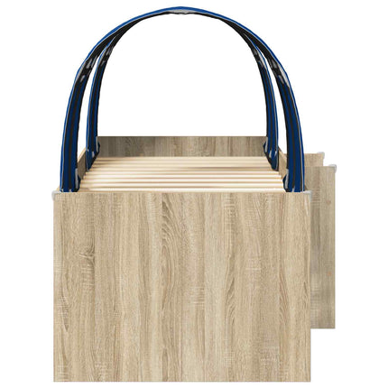 Seng med Tunnel 3 stk. Sonoma og Blå Konstrueret træ