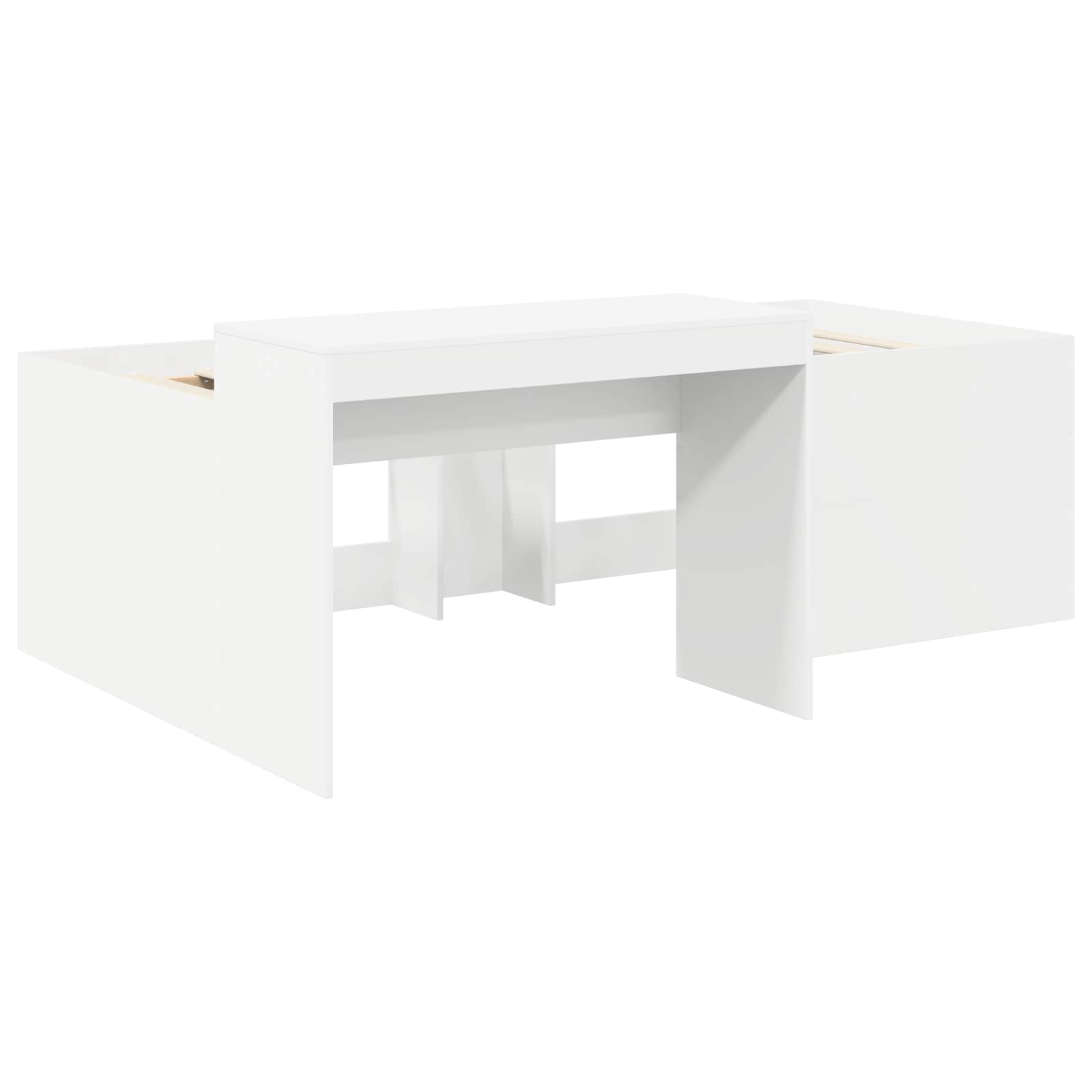 Seng med Tunnel 4 pcs Artisian Eg og Sort Konstrueret træ