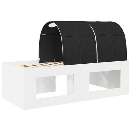 Seng med Tunnel 4 pcs Artisian Eg og Sort Konstrueret træ