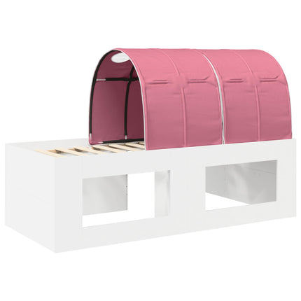 Seng med Tunnel 3 stk. Hvid og lyserød 118,6 x 193,2 x 75,1 cm