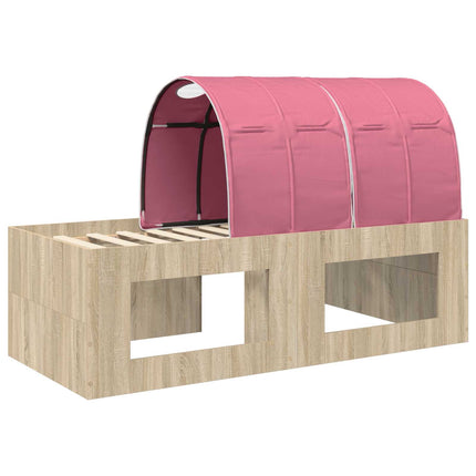 Seng med Tunnel 3 stk. Artisian Eg og Pink Konstrueret træ