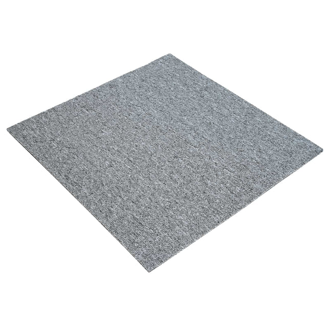Tæppeflise Lysegrå 50 x 50 cm 4 pcs PP og Bitumen
