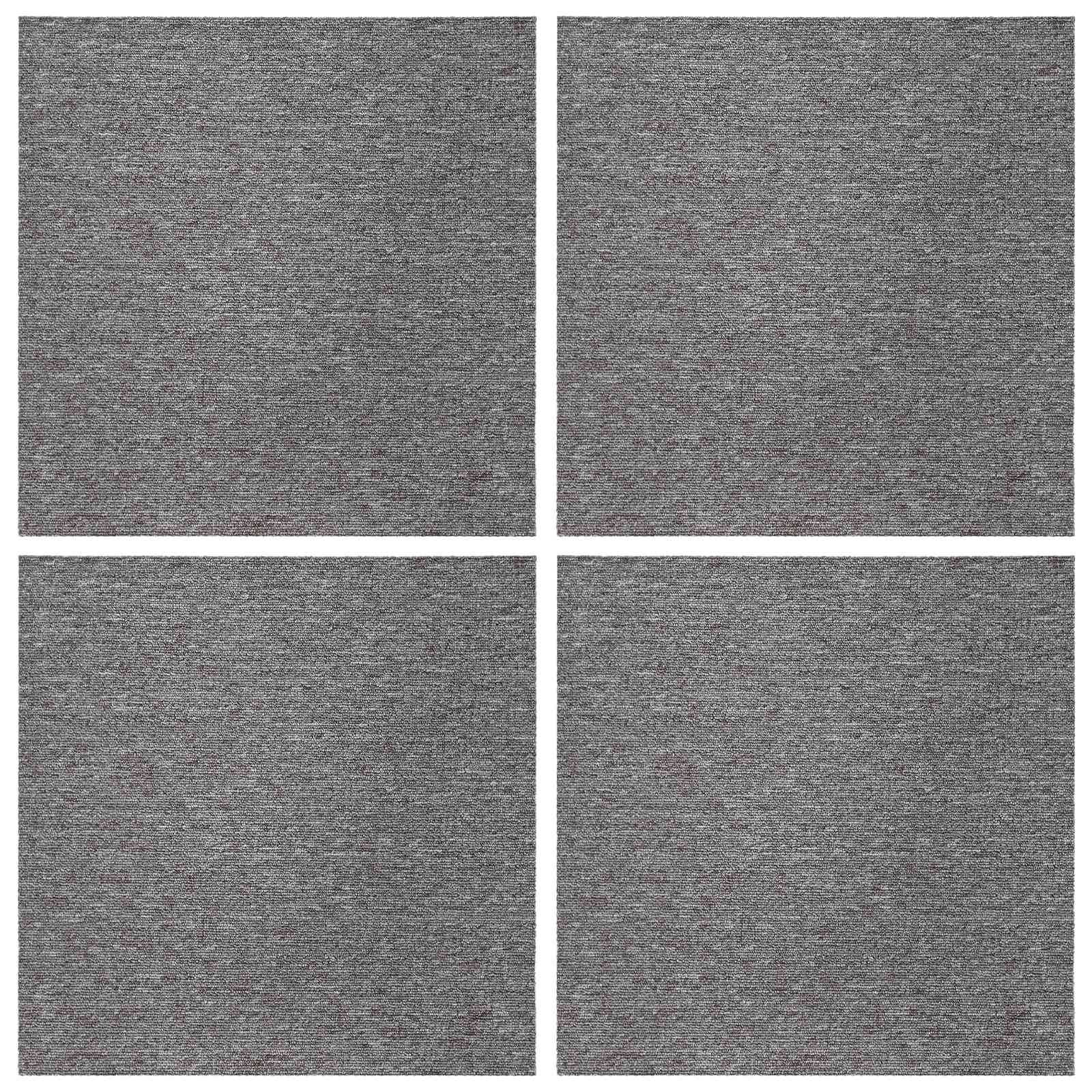 Tæppeflise Brun 50 x 50 cm 4 pcs PP og Bitumen