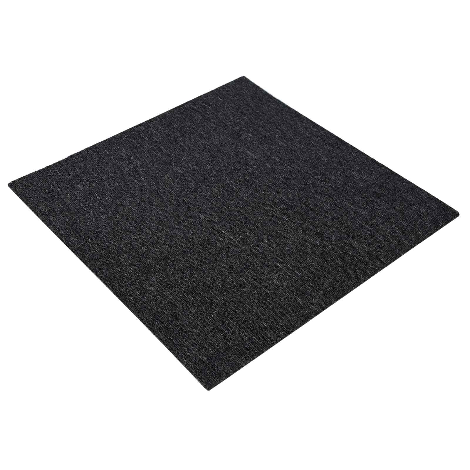 Tæppeflise Mørkegrå 50 x 50 cm 20 pcs PP og Bitumen